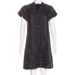 NWT Diane Von Furstenberg Striped Black Dress